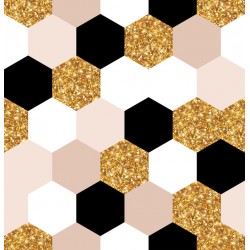 Stickers carrelage hexagone