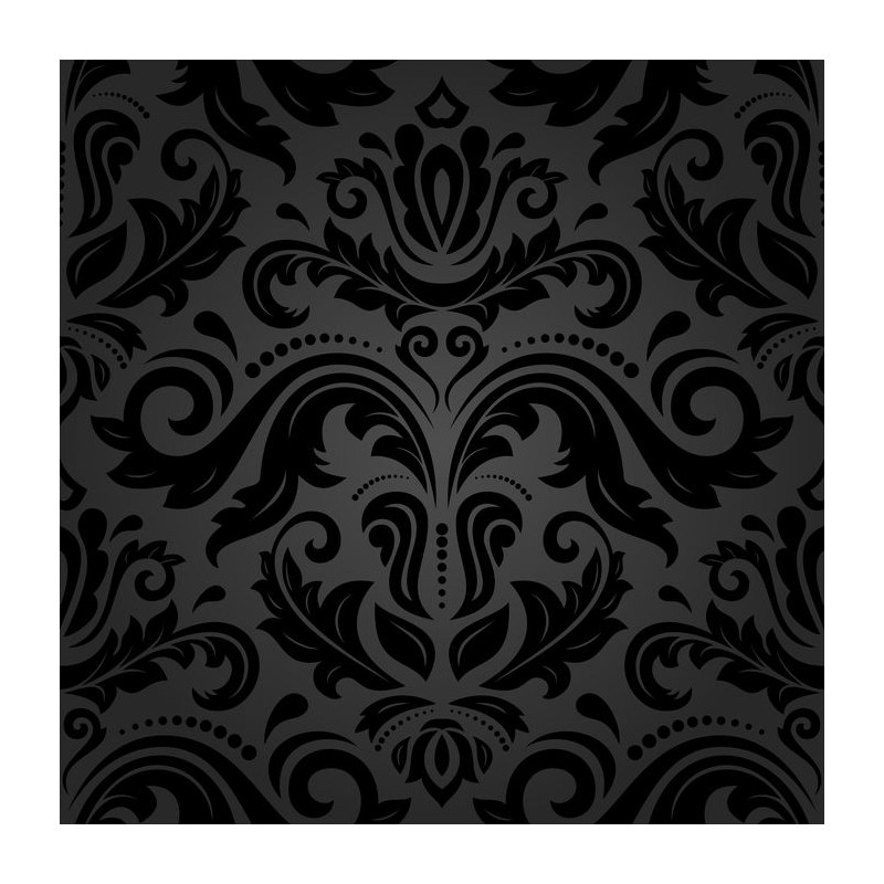 Stickers carrelage baroque noir chic - Stickers Carrelage