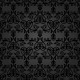 Stickers carrelage baroque noir