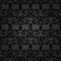 Stickers carrelage baroque noir
