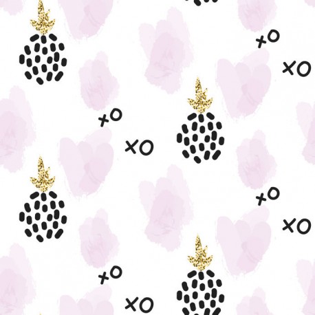Stickers carrelage ananas