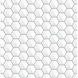 Stickers carrelage hexagone graphique