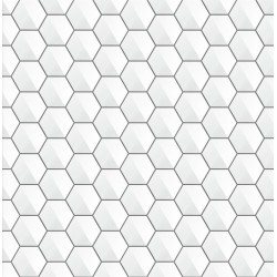 Stickers carrelage hexagone