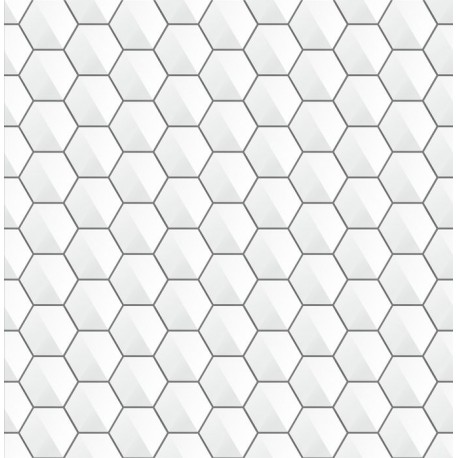 Stickers carrelage hexagone
