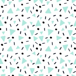 Stickers carrelage noir et vert menthe