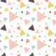 Stickers carrelage triangle pastel