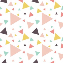 Stickers carrelage triangle pastel