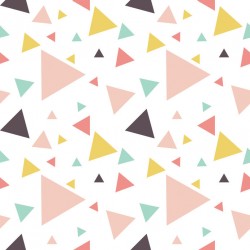 Stickers carrelage triangle pastel