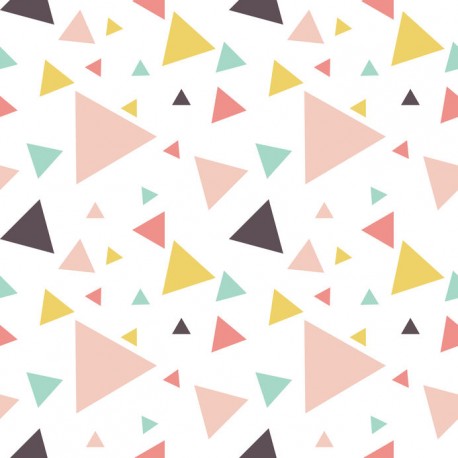 Stickers carrelage triangle pastel