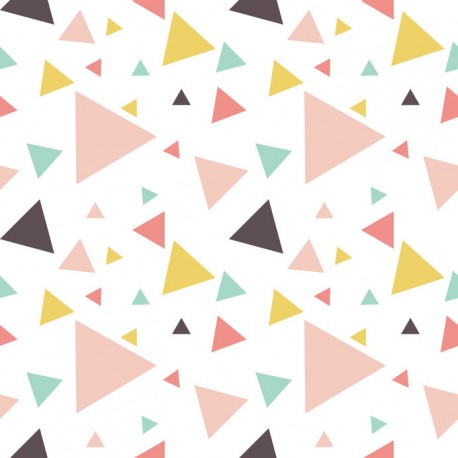 Stickers carrelage triangle pastel