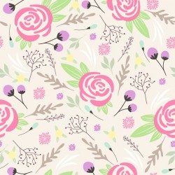 Stickers carrelage rose vintage