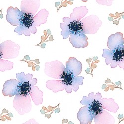 Stickers carrelage aquarelle petite fleurs