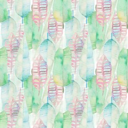Stickers carreaux aquarelle feuille