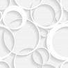 Stickers carrelage rond blanc