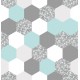 Stickers carrelage hexagone