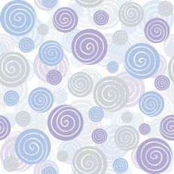 Stickers carrelage spirale rond pastel