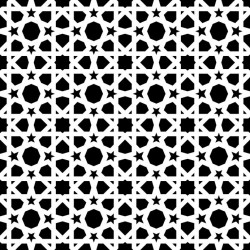 Stickers carrelage noir et blanc