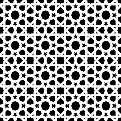 Stickers carrelage noir et blanc