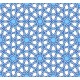 Stickers carrelage bleu et blanc