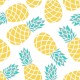 Stickers carrelage ananas