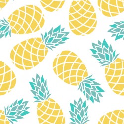 Stickers mural carrelage ananas pastel