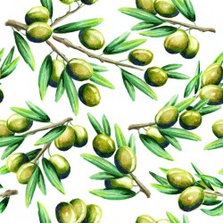 Stickers carreaux cuisine olive