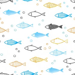 Stickers carrelage poisson