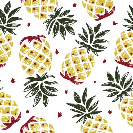 Stickers carrelage ananas