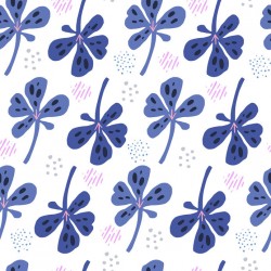 Stickers carrelage violet