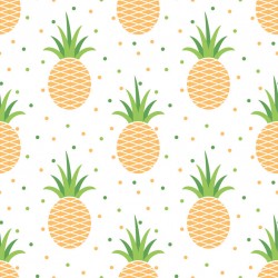Stickers carrelage ananas jaune et vert