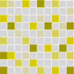 Stickers carrelage jaune mosaique