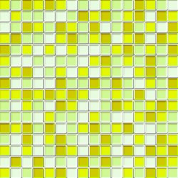 Stickers carrelage mosaique jaune