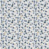Stickers carrelage bleu et orange