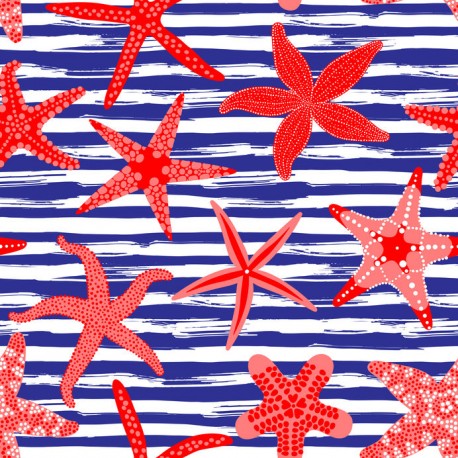 Stickers carrelage étoile de mer