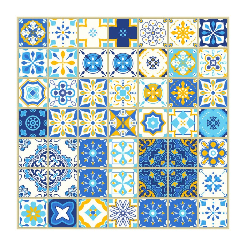 Crédence adhésive Carrelage Azulejos Déco Portugal - Autocollant