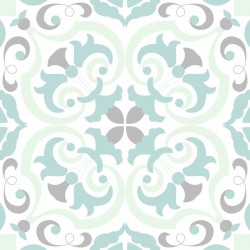Stickers carrelage ciment pastel