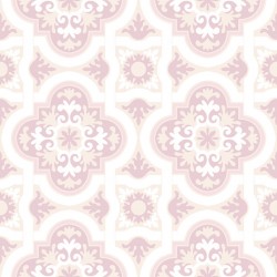 Stickers carrelage ciment rose (CA154)