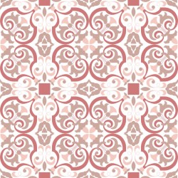 Stickers carreaux cuisine ciment rose