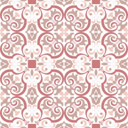 Stickers carrelage ciment rose