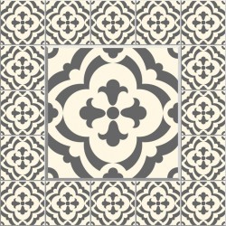Stickers carrelage ciment gris foncé