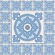 Stickers carrelage ciment bleu ciel