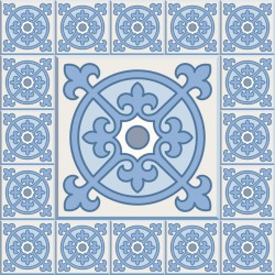 Stickers carrelage ciment bleu ciel