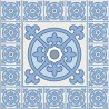 Stickers carrelage ciment bleu ciel