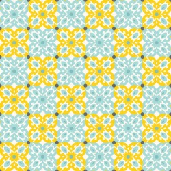 Stickers carrelage ciment vert et jaune