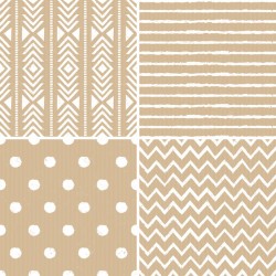 Stickers carrelage beige motif