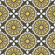 Stickers carrelage jaune et blanc