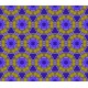 Stickers carrelage violet et jaune