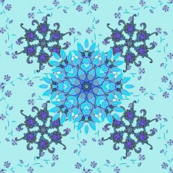 Stickers carrelage maroc fleur