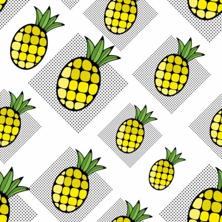 Stickers carrelage ananas