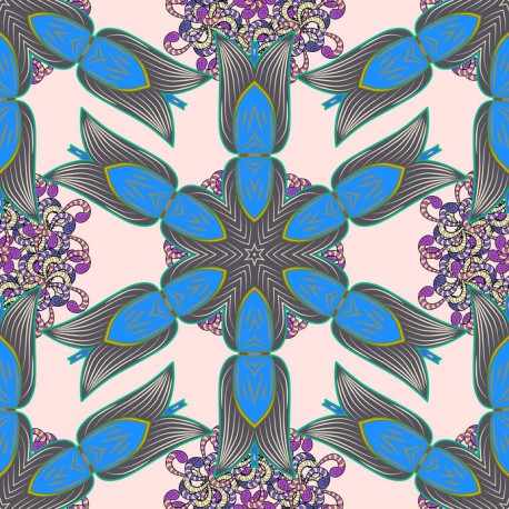 Stickers carrelage bleu